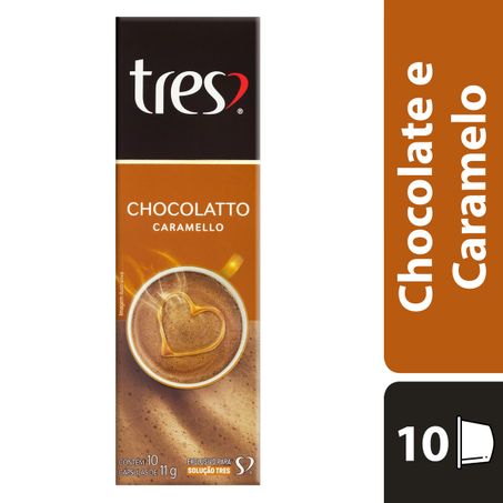 CHOCOLATE QUENTE EM CÁPSULA CHOCOLATTO CARAMELLO TRES