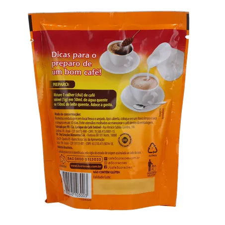 CAFE SOLUVEL 3 CORACOES SACHET TRADICIONAL 40G 360-19
