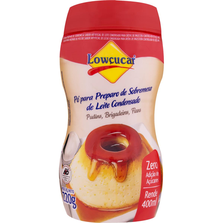 Pó para Preparo Lowçucar 220g - Sobremesa - Zero Açúcar - Leite Condensado