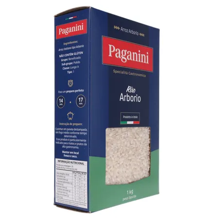 Arroz Arbório Paganini Caixa 1Kg 360-31