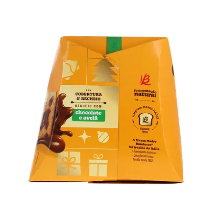 Panettone Bauducco Chocolate e Avelã Caixa 450gr 360-9
