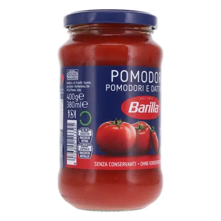 MOLHO TOMATE BARILLA POMODORO E DATTERINI 400G 360-32