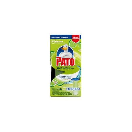 Detergente Sanitário Pato Gel Adesivo Citrus Caixa com 1un - 38gr - Refil