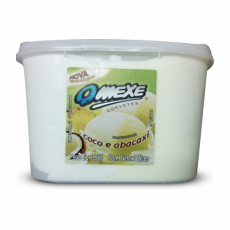 SORVETE QMEXE ABACAX/COC 2L