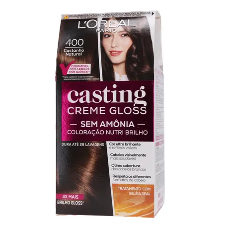 Tinta de Cabelo L'Oreal Casting 400 Castanho Natural 360-1