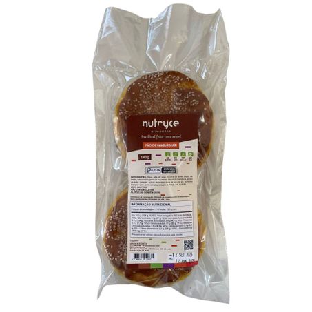 Pão Hamburguer Sem Glúten Nutryce 2Un