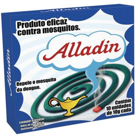 Inseticida espiral alladin contra mosquitos 10n