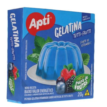 Gelatina Apti Sabor Tutti-Frutti Caixa 20gr 360-32