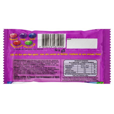 BALA SKITTLES WILD BERRY FRU SILV 38G 360-1