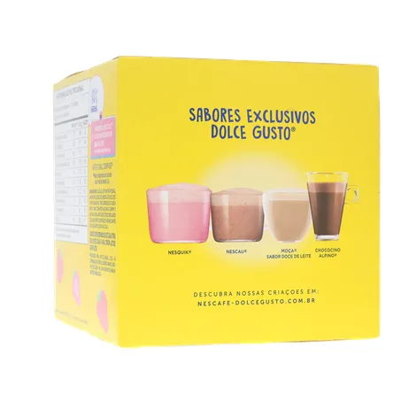 Cápsula Nescafé Dolce Gusto Com 10 Nesquik Morango 150g 360-16