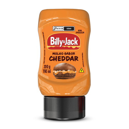 MOLHO BILLY&JACK SABOR CHEDDAR 200G