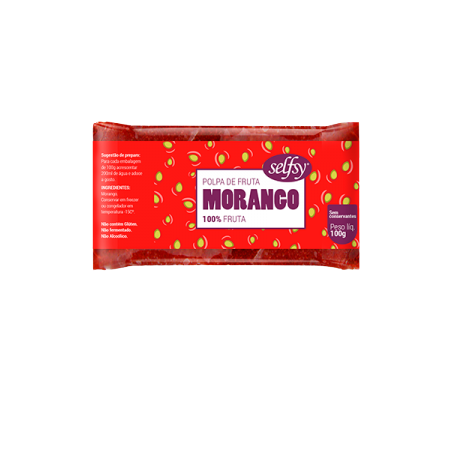 Polpa de fruta morango selfsy