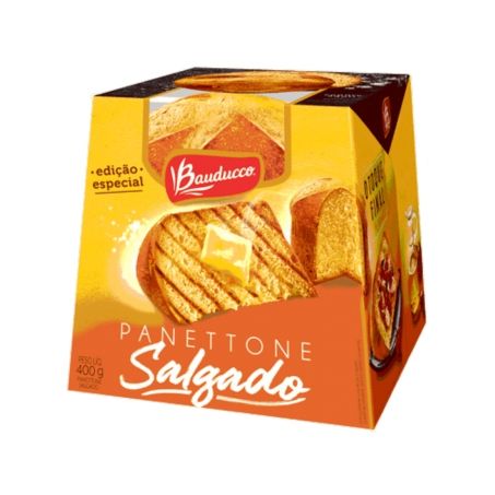 Panettone Bauducco 400g Caixa Salgado C/Queijo