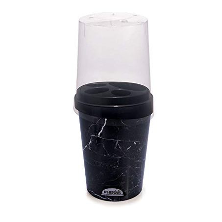 PORTA ESCOVA PLASUTIL DECORADO 430ML