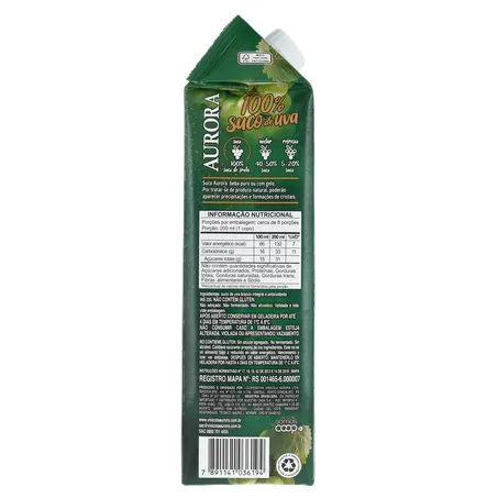 SUCO DE UVA INTEGRAL BRANCO AURORA TP 1,5L 360-3