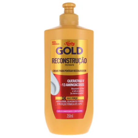 Creme para Pentear Niely Gold Reparação Intensiva Queratina 280G 360-0