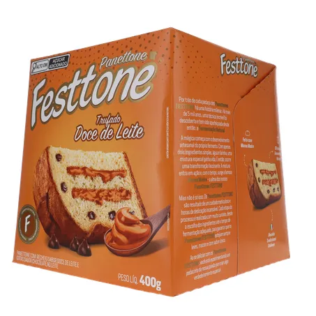 Panettone Festtone Trufado Doce De Leite 400G 360-4