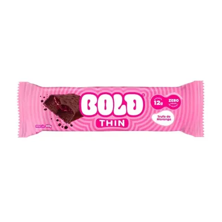 Barra Bold Thin 40g Trufa De Morango