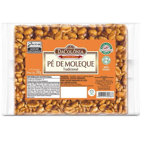 RAPADURA PÉ DE MOLEQUE DA COLÔNIA 200G