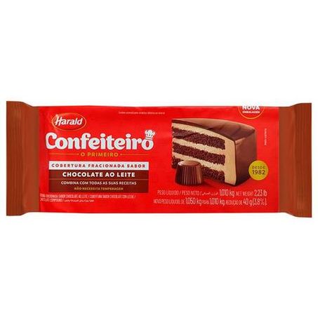 CHOCOLATE P/COBERTURA AO LTE CONFEITEIRO HARALD 1,01KG