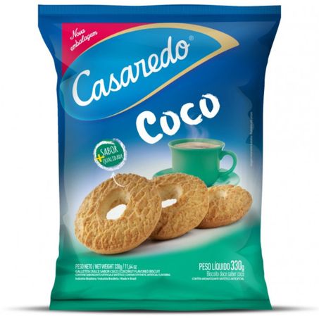 Biscoito rosca casaredo 330g coco