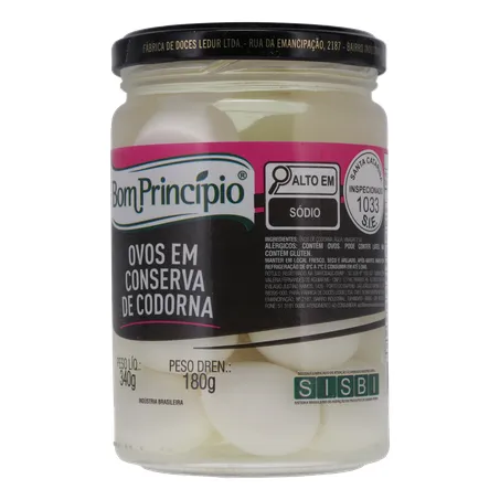 Ovos de codorna bom principio 180g 360-4