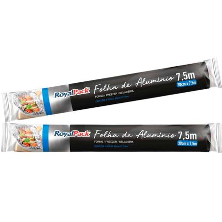 Papel aluminio royalpack 30cmx7.5mt