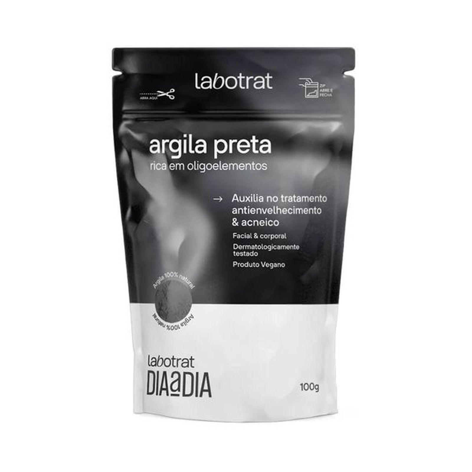 ARGILA PRETA LABOTRAT DIA A DIA 100G