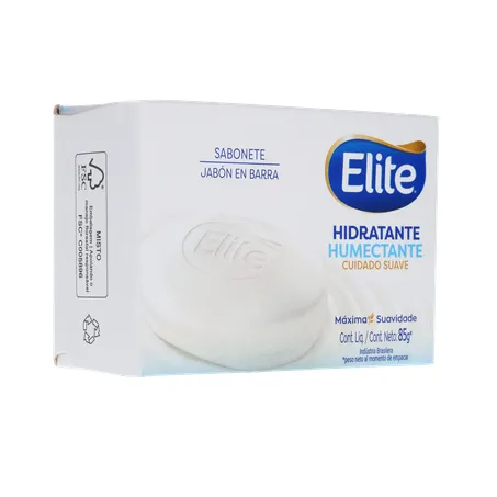 SABONETE EM BARRA ELITE HIDRATANTE CUIDADO SUAVE CAIXA 85G 360-32