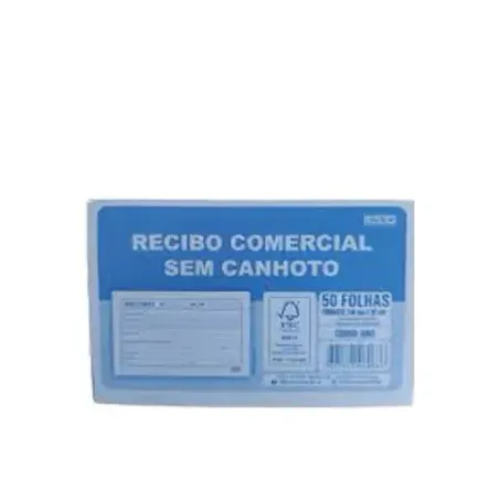 BLOCO RECIBO SEM CANHOTO 50F