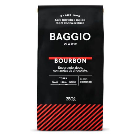 Café Torrado e Moído Baggio Bourbon Pacote 250gr