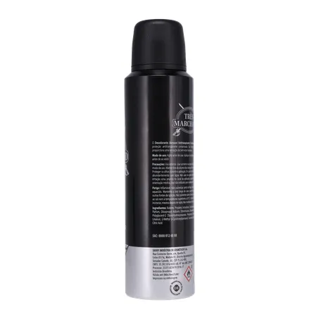 Desodorante black tres marchand aerossol 150ml 360-12