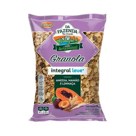 Granola Integral Leve Ameixa, Mamao E Linhaca Biosoft 230G