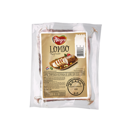 Cortes Suínos Alegra Lombo - Resfriado - Temperado Kg