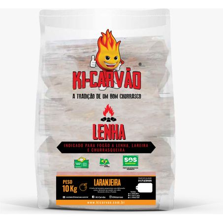 LENHA KICARVAO 10KG LARANJEIRA