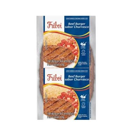 Hambúrguer Friboi Beef Burguer Churrasco Embalagem 120G