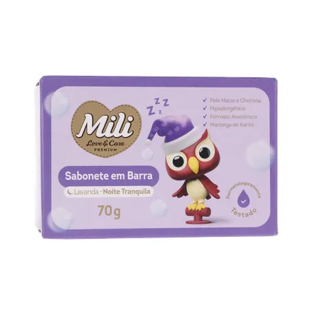 Sabonete mili love&care lavanda suave 70gr 360-17