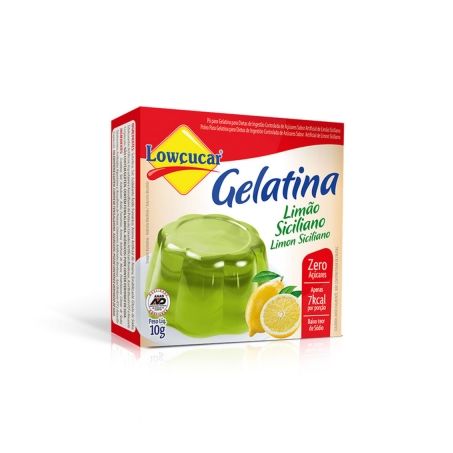 Gelatina em po lowcucar limao sici 10g