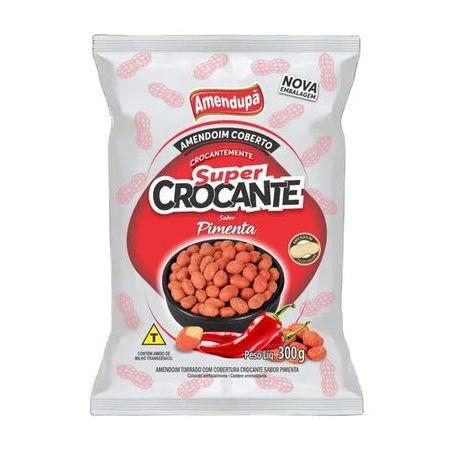 Amendoim crocante amendupã sabor pimenta 300g