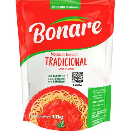 MOLHO TOMATE GOIAS VERDE BONARE TRAD. SH 1,7KG