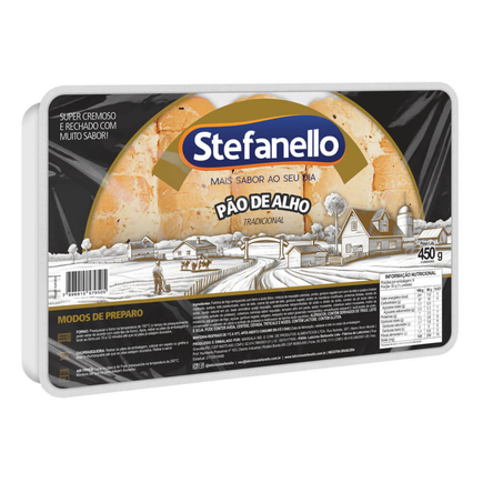 Pao de alho stefanello 450g tradicional