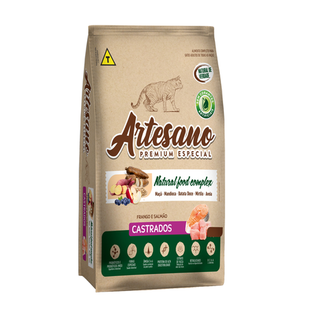 Ração Gato Castrado Artesano 2,7kg