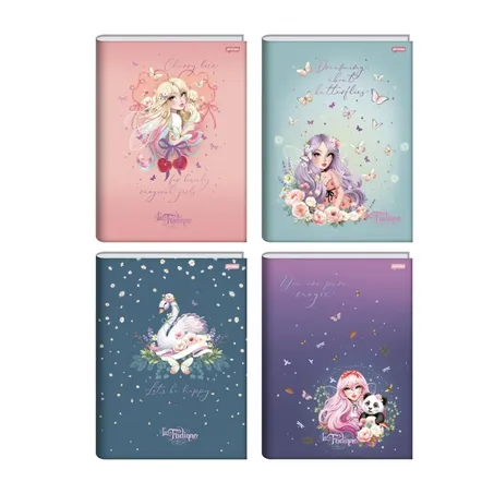 Caderno brochura capa dura 1-4 la fadinne 80f