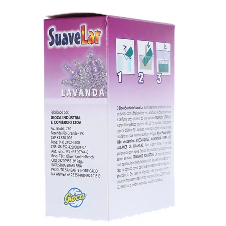 Bloco Sanitario Suave Lar Lavanda 35g 360-12