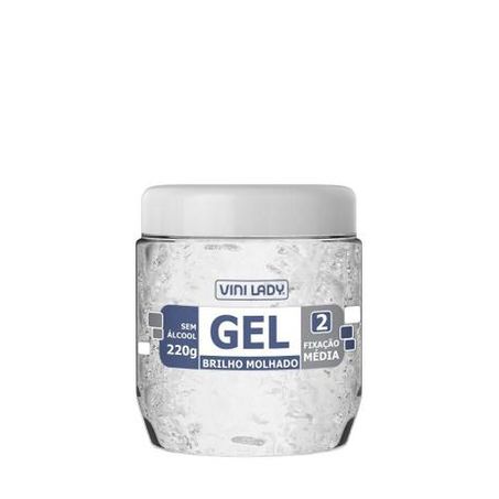 Gel fixador vini lady brilho molhado fixação media n.2 220g