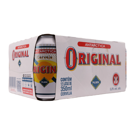 Cerveja antarctica original pilsen 350ml caixa com 12un 360-24