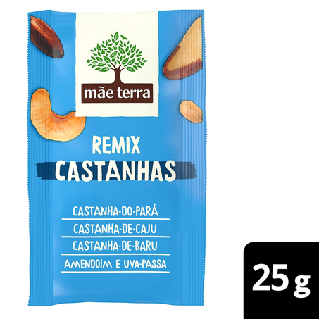 Snack Saudável de Castanhas Mãe Terra 25g