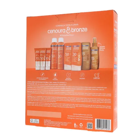 Protetor solar corporal cenoura e bronze 360-20