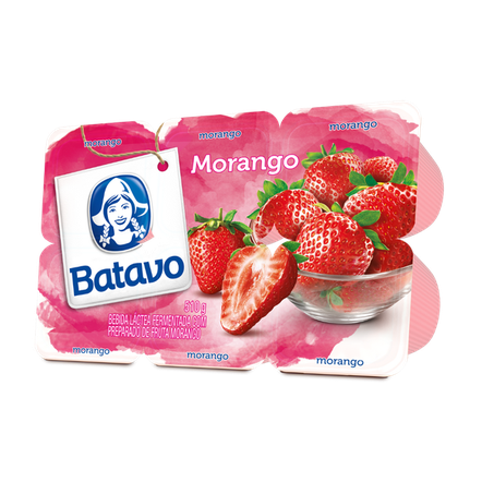 Bebida lactea batavo morango 510g