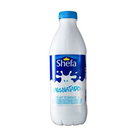 Leite Longa Vida Desnatado Shefa Garrafa 1LT